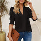 💥Women's Elegant V-Neck Puff Sleeve Blouse