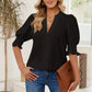 💥Women's Elegant V-Neck Puff Sleeve Blouse
