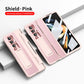Samsung Z Fold 3 4 folding screen plain leather electroplated all-inclusive mobile phone case