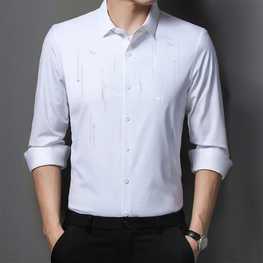 Men's Wrinkle-Free Long Sleeve Shirt