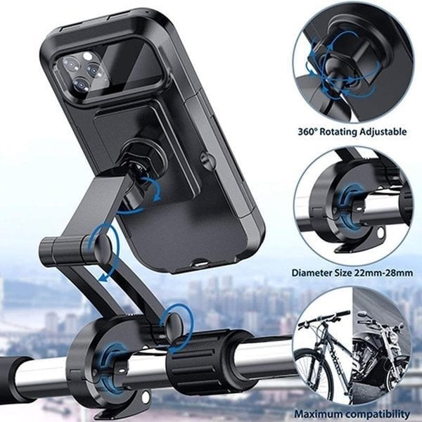 ?Hot Sale 49% OFF⏳Waterproof Bicycle & Motorcycle Phone Holder - newbeew