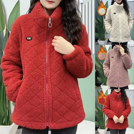 Winter Gift! Women’s Thick Faux Cashmere Thermal Coat