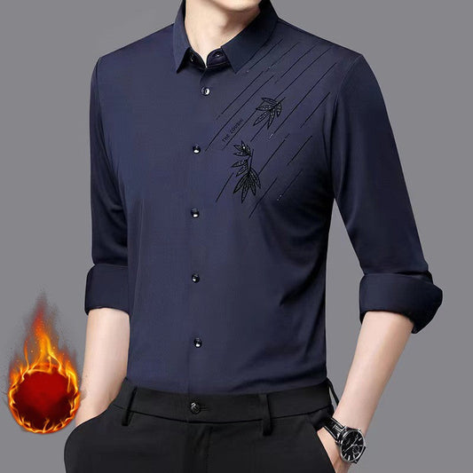 Men's Winter Thickened Warm Long Sleeve Shirt（50% OFF）